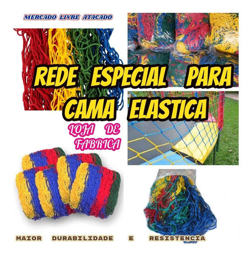 Rede De Proteção Para Cama Elastica 3.00 Até  3.10mts+brinde 1