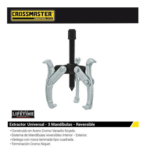 Extractor Universal Para Poleas Rulemanes 75mm Crossmaster 1