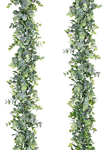 Lvydec Guirnalda Artificial De Hojas De Eucalipto  Guirnalda 0