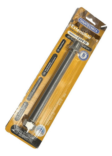 Flexible Gas Aprobado Extensible 1/2 20 A 42 Mm Dinatecnica 0