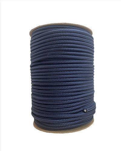 Soga Polipropileno Trenzada 6mm X 100 Metros Azul Marino 0