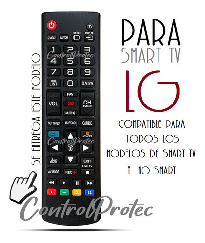 Control Remoto Led Smart Tv Para Akb73715664 LG 3d La6200 1