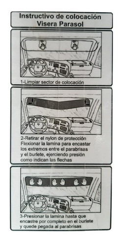 Lamina Parasol Acrílico Visera Interior Para Scan. Serie 4/5 1