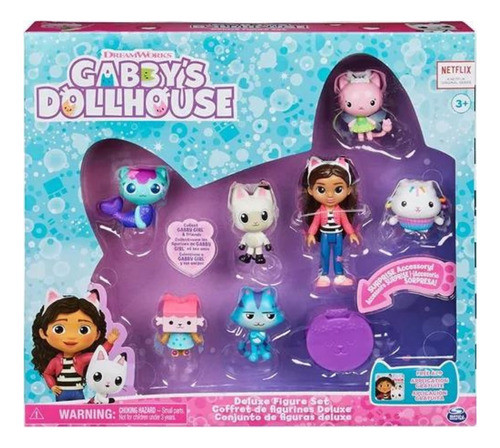 Casa De Muñecas Gabby Set 7 Figuras Gabbys Dollhouse 36204 0