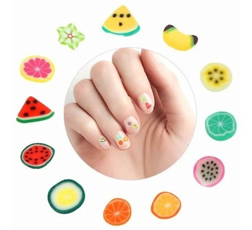 Fimos En Sobre Decoracion De Uñas Frutales X 1 Modelo Frutal 0