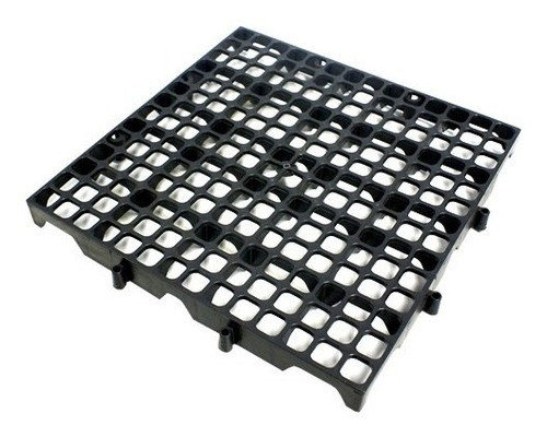 Pallet Estrado Plástico Preto 8 Pçs 2,5x25x25 Banheiro Box 0
