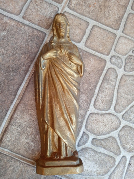 Figura Religiosa Sagrado Corazón De Jesús Pesa 1 Kilo 300 G. 0