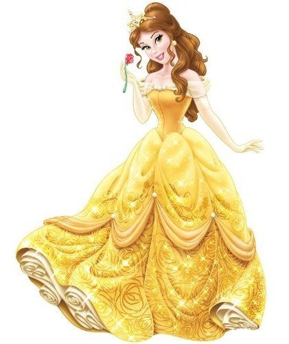 Roommates Rmk2551gm Disney Princess-bell Peel Y Pegatina Gia 0