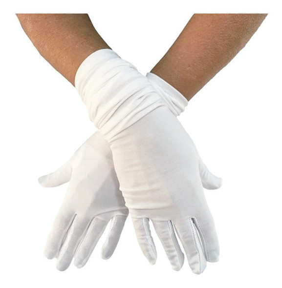 Guante Algodon Lycra Blanco X Par 1 Guante Algodon Lycra Blanco X Par 1