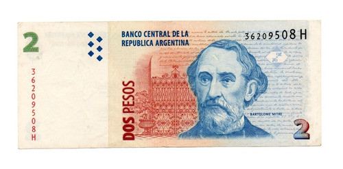 Billete 2 Pesos Convertibles Segundo Diseño Bottero 3228 0