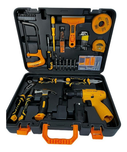 Maletín De Herramientas Con Taladro 12v 68pcs Epica Star 0