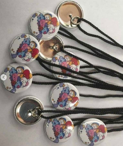 50 Pines Colgantes Collar Personalizado 25 Mm Con Soguin 1