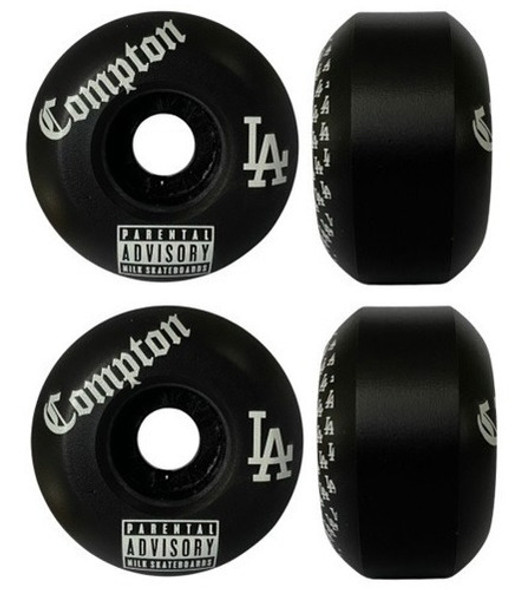 Roda Skate Milk Compton Black 54mm 101a 0