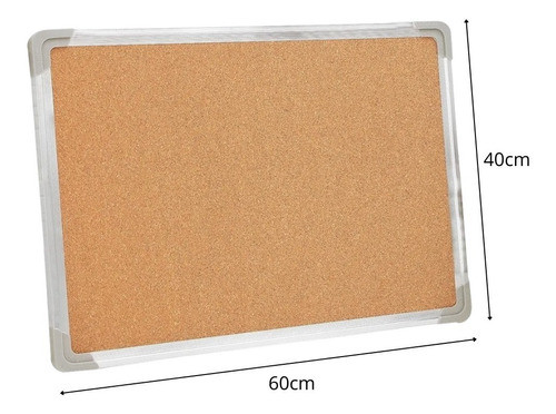 Pizarra De Corcho 40x60cm Con Marco De Aluminio 1