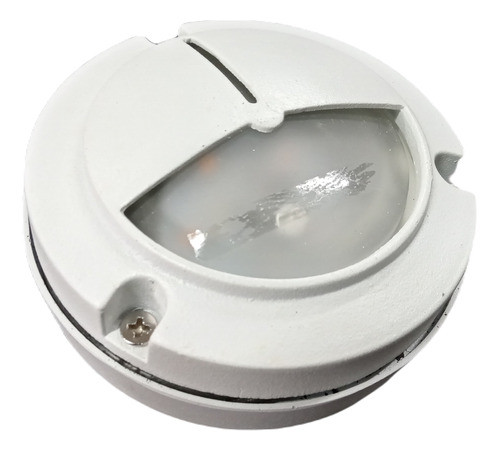 Mini Tortuga Led 7w Redonda 9,5cm Blanca Aluminio L/ Calida 0