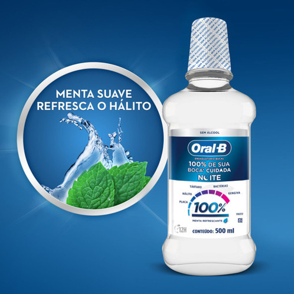 Oral-b Enxaguante Bucal Noturno Menta 500ml 1