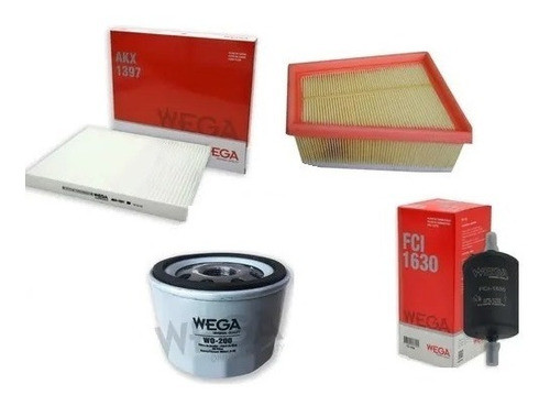 Kit X 4 Filtros Wega P/ Renault Duster 1.6 16v 2011 1