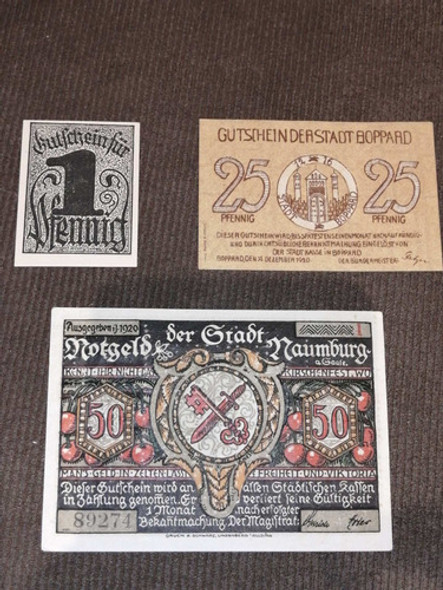 Imperdibles Billetes Notgeld Alemanes Primera Guerra Mundial 1