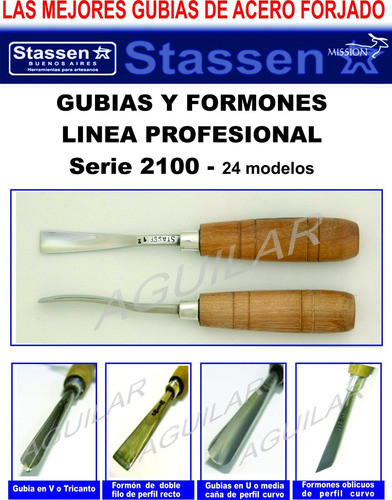 Gubias Y Formones Stassen Linea Profesional 1