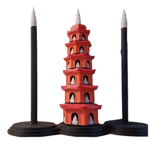 Juego Torre De Hanoi Pagoda - Juego De Lógica - Matemático 0