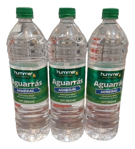 Aguarras 3 Litros ..  Dilucion O Lavado De Pinceles Rodillos 0