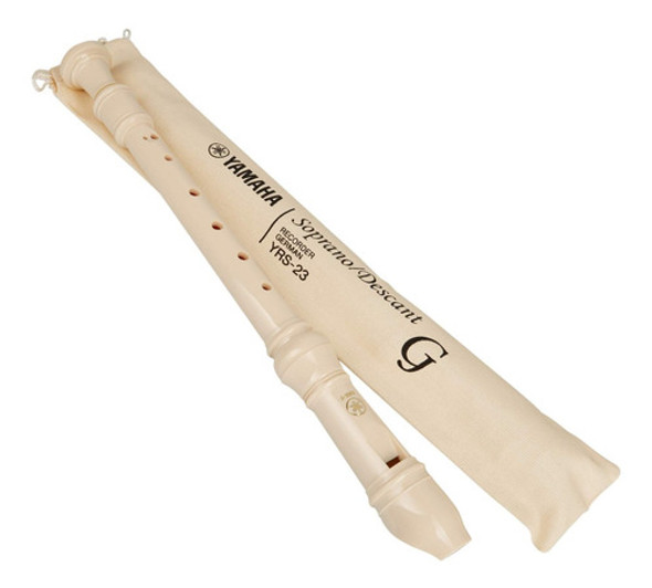 Flauta Doce Yamaha Soprano Germânica Yrs23g Com Capa + Nf 0 Flauta Doce Yamaha Soprano Germânica Yrs23g Com Capa + Nf 0