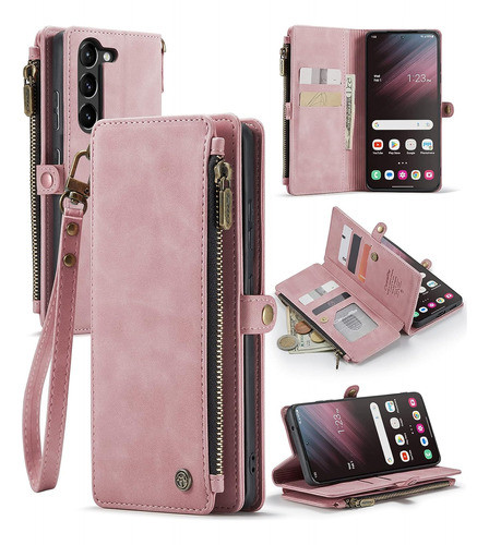 Funda Samsung Galaxy S23 6.1 Rosa Con Tarjetero 0