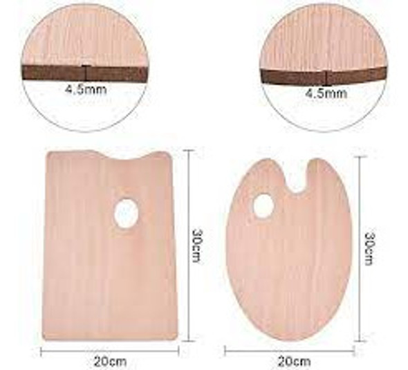 Paleta De Madera Mezcladora  Meeden  Rectangular De 20x30cm 1 Paleta De Madera Mezcladora  Meeden  Rectangular De 20x30cm 1