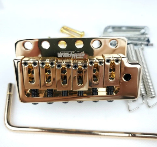 Ponte Wilkinson Stratocaster Dourada Wov09 Big Block 1