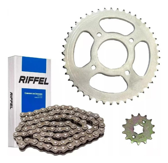 Kit De Transmision Motomel Cg 150 S2 Serie 2 Cadena Riffel 0