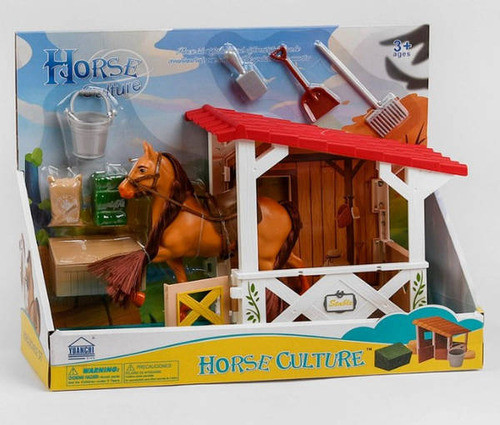 Set Establo De Caballo Con Accesorios 9 Pcs Pvc Ltf Shop 0