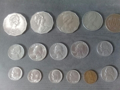 Monedas  Estados Unidos +austria+chile 0