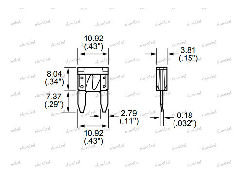 5 Mini Fusible Automotor Ast Mini 15a Mini Blade 1