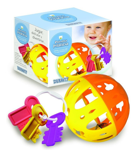 Esfera Sonajero Y Llave Mordillo Set Bebe Duravit - Lanus 0