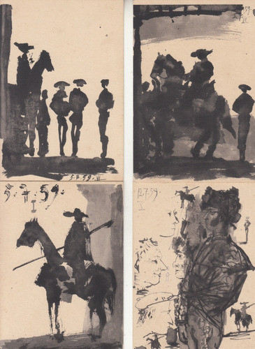 Arte Picasso Tauromaquia Toros Y Toreros 8 Postales 1961 0