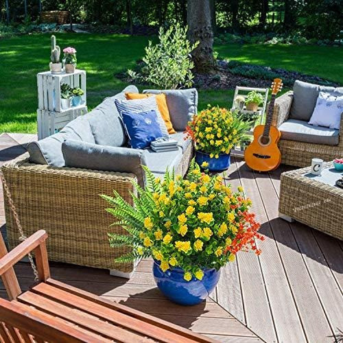 Conjunto De 15 Paquetes De Plantas De Flores Artificiales - 0