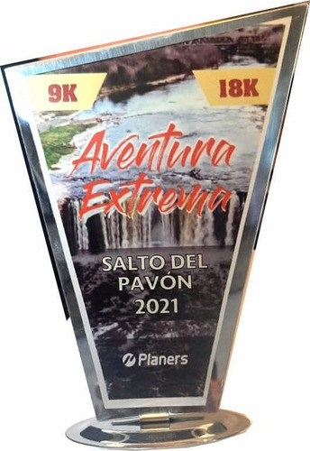 Premio Trofeo De Acero Ploteado  Deportes Escuelas 10x15cm 0