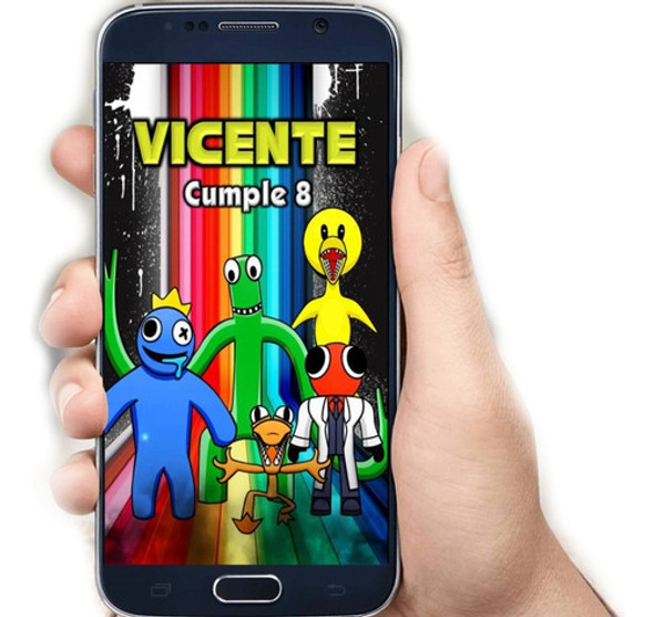 Video Invitación Digital Animada Rainbow Friends Whats App 0