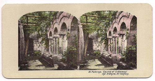 Foto Estereoscopica Stereo Antigua Palermo San Giovanni B10 0