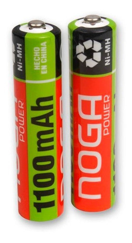 Pilas Recargables Noga Aaa 2u Ni-metal 1100mah San Isidro 0