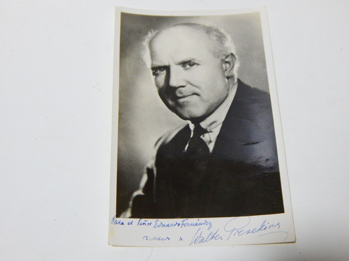 Walter Gieseking  - Firmado Autografo - Pianista Aleman 0