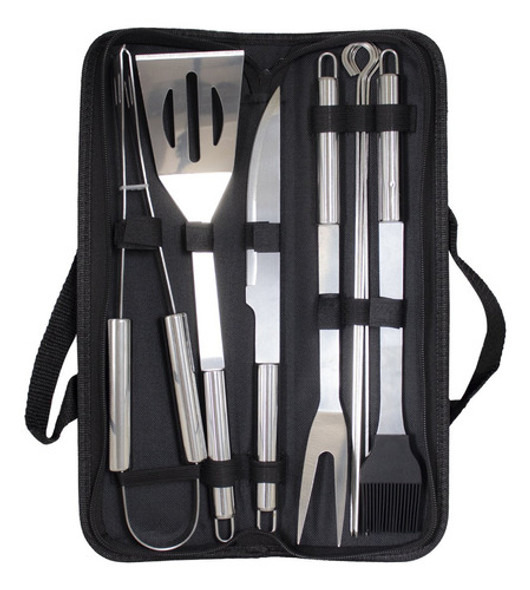Set Asador Juego Parrillero 6 Piezas Con Estuche Calidad Ax® 0 Set Asador Juego Parrillero 6 Piezas Con Estuche Calidad Ax® 0