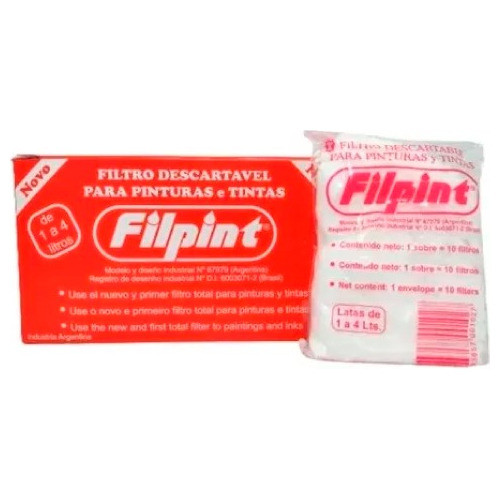 Filtro Descartable Pinturas Y Tintas Filpint X10u 0