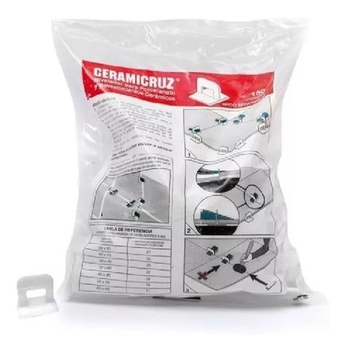Arco Separador Nivelador Porcelanato Paq X300u Ceramicruz 0