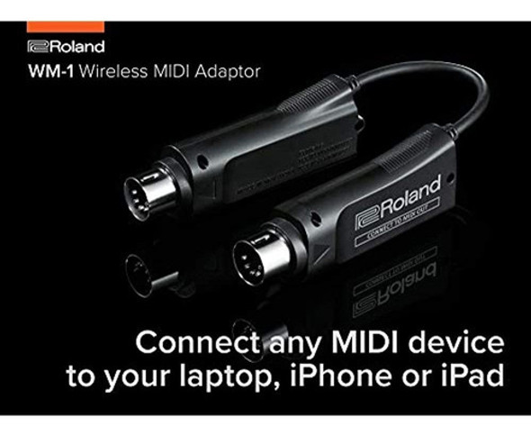 Adaptador Midi Inalámbrico De Baja Latencia Roland Wm-1 Comp 1