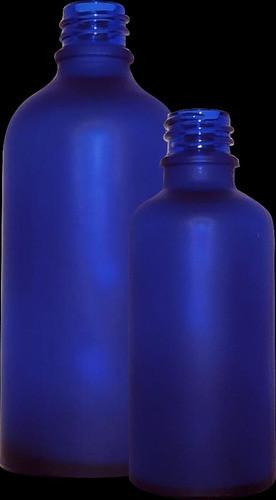 Frasco 50cc Vidrio Gotero 50ml Azul Esmerilado X20 Tapa Inc 1