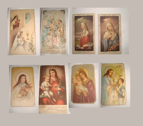X8 Lote Estampitas Religiosas Ver Fotos E Info 0