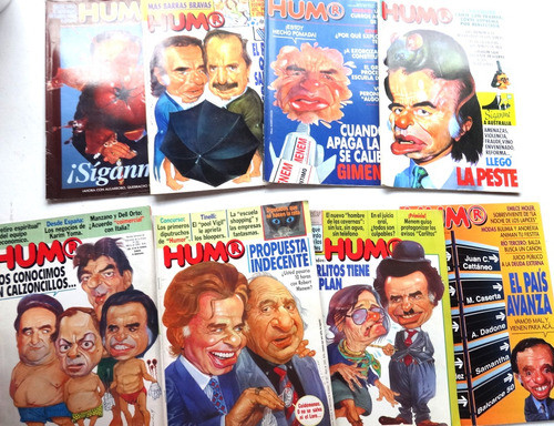 Revista Humor Lote X8 Revista 1995  Antigua Menem Menemismo 0