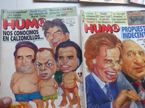 Revista Humor Lote X8 Revista 1995  Antigua Menem Menemismo 1