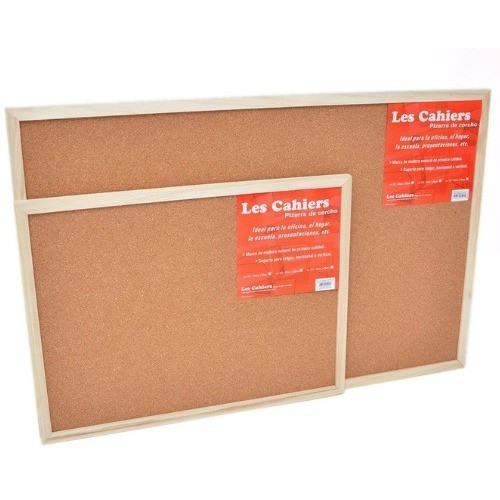Pizarra Les Cahiers Corcho Marco Madera 45x60 1